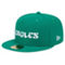 New Era Men's Kelly Green Philadelphia Eagles Historic Wordmark 59FIFTY Fitted Hat - Image 1 of 4