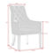 Inspired Home Jane Linen Acrylic Leg Dining Chair Set of 2, Light Grey - Image 5 of 5