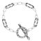 Bella Silver, Sterling Silver, Designed Paperclip Toggle Bracelet - Image 1 of 2