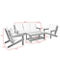 Inspired Home Hanan Outdoor 4pc Seating Group - Image 5 of 5