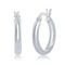 Bella Silver, Sterling Silver 3x20mm High-Polished Hoop Earrings - Image 1 of 2