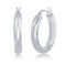Bella Silver, Sterling Silver 4x25mm High-Polished Hoop Earrings - Image 1 of 2