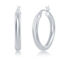 Bella Silver, Sterling Silver 4x30mm High-Polished Hoop Earrings - Image 1 of 2