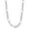 Links of Italy Sterling Silver 7.3mm Figaro Gucci Chain - Rhodium Plated - Image 1 of 2