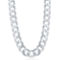 Links of Italy Sterling Silver 13.8mm Cuban Chain - Rhodium Plated - Image 1 of 2
