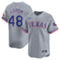 Nike Men's Jacob deGrom Gray Texas Rangers Away Limited Player Jersey - Image 1 of 2