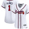 Nike Women's Ozzie Albies White Atlanta Braves Home Limited Player Jersey - Image 1 of 4