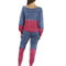 Womens Tie-Dye Fleece Lined Jogger Pants - Image 2 of 3