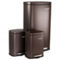 Elama 3 Piece 30 Liter and 5 Liter Stainless Steel Step Trash Bin Combo Set with - Image 1 of 5