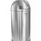 Elama 50 Liter Large 13 Gallon Push Lid Stainless Steel Cylindrical Home and Kit - Image 1 of 5