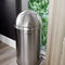 Elama 50 Liter Large 13 Gallon Push Lid Stainless Steel Cylindrical Home and Kit - Image 5 of 5
