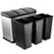 Elama 3 Section 15 Liter/4 Gallon Each Section Trash and Recycling Step Bin - Image 3 of 5