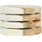 Laurie Gates White Marble and Mango Wood Round 4 Piece Coaster Set - Image 2 of 5