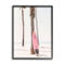 Stupell Black Framed Giclee Art Pink Surfboard on Coast, 11 x 14 - Image 1 of 5