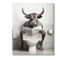 Stupell Canvas Wall Art Cattle Reading Newspaper, 16 x 20 - Image 1 of 5