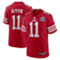 Nike Men's Brandon Aiyuk Scarlet San Francisco 49ers Super Bowl LVIII Game Jersey - Image 1 of 4