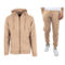Men's Slim Fit Fleece-Lined Full Zip Hoodie & Jogger 2-Piece Set - Image 1 of 2