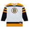 Mitchell & Ness Men's Willie O'Ree White Boston Bruins 1958 Blue Line Player Jersey - Image 3 of 4