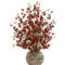 Nearly Natural 30-in Cherry Blossom Artificial Arrangement in Stoneware Vase with - Image 1 of 2