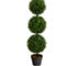Nearly Natural 3-ft Boxwood Triple Ball Topiary Artificial Tree (Indoor/Outdoor) - Image 1 of 2