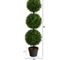 Nearly Natural 3-ft Boxwood Triple Ball Topiary Artificial Tree (Indoor/Outdoor) - Image 2 of 2