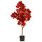 Nearly Natural 3-ft Autumn Pomegranate Artificial Tree - Image 1 of 2