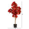 Nearly Natural 3-ft Autumn Pomegranate Artificial Tree - Image 2 of 2