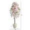 Nearly Natural 70-in Cherry Blossom Artificial Tree in White Planter - Image 2 of 2