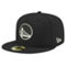 New Era Men's Black Golden State Warriors Black & White 59FIFTY Fitted Hat - Image 1 of 4