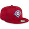 New Era Men's Red Philadelphia Phillies 2024 Clubhouse 59FIFTY Fitted Hat - Image 4 of 4