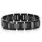 Metallo Polished Puzzle Magnetic Link Tungsten Bracelet - Black Plated - Image 1 of 3