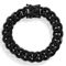 Metallo Stainless Steel 14mm Miami Cuban Link Bracelet - Matte Black IP Plated - Image 1 of 3