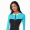 Beach House Sculpt Long Sleeve Zip Front One Piece Swimsuit - Image 1 of 2