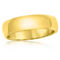 Metallo Stainless Steel 6mm Polished Ring - Gold Plated - Image 1 of 3