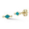 Luminosa Gold 14K Gold and Diamond Enamel Stud Earrings - Image 1 of 5