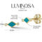 Luminosa Gold 14K Gold and Diamond Enamel Stud Earrings - Image 3 of 5