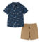 Short Sleeve Buttondown and Shorts Set - Sharks - Image 1 of 5