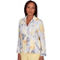 Alfred Dunner Petite Charleston Women's Abstract Watercolor Jacket - Image 3 of 5