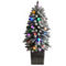 Nearly Natural 3-ft Flocked Highland Fir Artificial Christmas Tree with 127 Bendab - Image 1 of 2
