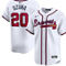 Nike Men's Marcell Ozuna White Atlanta Braves Home Limited Player Jersey - Image 2 of 4