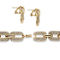 PalmBeach Crystal Interlocking-Link Jewelry Set Goldtone - Image 2 of 5