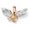 PalmBeach Men's Diamond Accent Two-Tone 10k Gold  Golden Eagle Pendant - Image 1 of 4