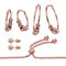 PalmBeach Rose Tone Beaded 4-Pc. Earrings and Bracelet Set - Image 2 of 5