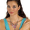 PalmBeach Multicolor Crystal Bib Jewelry Set Silvertone - Image 3 of 5