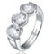 1ctw Lab Created Moissanite 3-Stone Past, Present & Future Engagement Promise Ring - Image 1 of 2