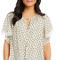 Countryside Womens Printed Tie Neck Blouse - Image 1 of 2
