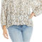 Womens Paisley Boatneck Pullover Top - Image 1 of 2
