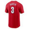 Nike Men's Bryce Harper Red Philadelphia Phillies Fuse Name & Number T-Shirt - Image 4 of 4