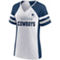 Fanatics Women's Fanatics White/Navy Dallas Cowboys Plus Size Color Block T-Shirt - Image 1 of 2