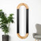 Morgan Hill Home Modern Black Wooden Wall Mirror - Image 2 of 5